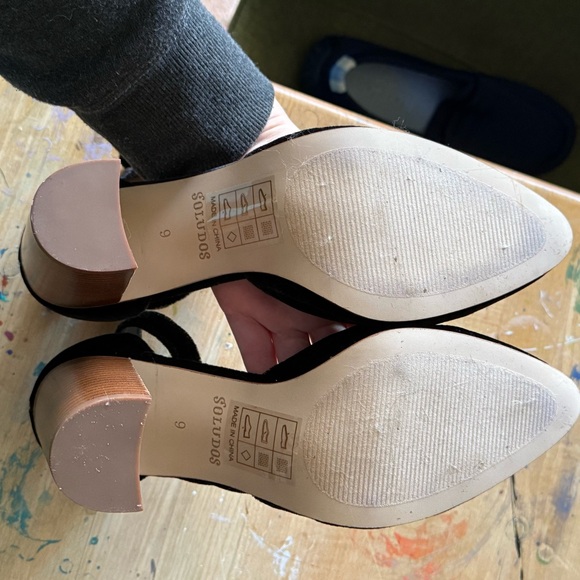 Soludos Velvet Block Heels - Picture 5 of 5
